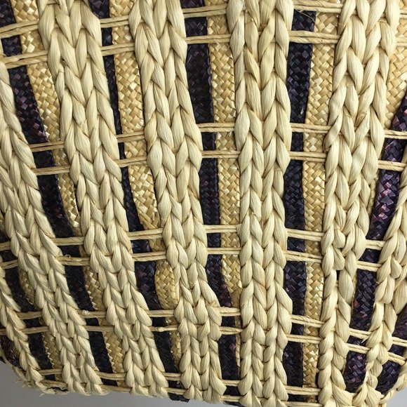 Straw Corn Husk Beach Tote Bag Hippie Satchel - Picture 3 of 10